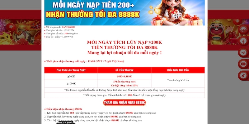 Tham gia nạp tiền nhận khuyến mãi khủng